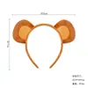 Accesorios para el Cabello de Animales Infantiles de Halloween Diadema de Cabeza de Mono Plátano Orejas Diadema de Felpa para Actuación de Otoño e Invierno Set de Halloween