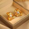 Design de Nicho, Brincos Simples de Pétala de Metal, Brincos de Prata S925 de Alta Qualidade Acessíveis e Modernos, Atacado