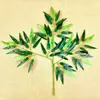 Folhas de bambu artificiais, folhas de bambu falsas, galhos de bambu de seda, folhas pequenas de bambu verdes, folhas de bambu artificiais, decorações de bambu para paisagismo, plantas verdes atacado