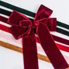 Cinta de terciopelo colorida de un solo lado transfronteriza, moño navideño, cinta decorativa para fiestas festivas
