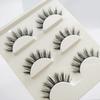 Empuje caliente transfronterizo natural largo multicapa tridimensional pestañas postizas tres pares pestañas 3D naturales cruzadas suministro de comercio exterior