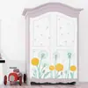 Pegatina de Pared de Diente de León Acuarela Flores Amarillas Frescas y Plantas Autoadhesivas Decoración de Pared para Habitación Infantil Pegatinas