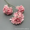 Flores Artificiales de Hortensia para Bodas, Venta al por Mayor Transfronteriza Amazon Arreglos de Flores de Hortensia Pequeñas de Tres Cabezas, Flores Falsas para Decoración del Hogar