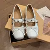 Primeiro Encontro Jifa Sapatos Femininos Planos Macios de Baixo Corte para Primavera/Verão 2026 Novo Estilo Fada Combinam com Saia Tira no Tornozelo Ma