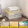 Suporte de Armazenamento para Impressora de Mesa, Copiadora Pequena Doméstica, Organizador Multifuncional de Arquivos