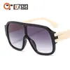 Novo Modelo 6927 Óculos de Sol de Armação Grande, Lentes Integradas de Peça Única, Óculos Ins da Moda e Únicos para Homens e Mulheres