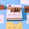Presentes Criativos Populares Culturais e Criativos Transfronteiriços Navio Pirata Escultura de Papel Calendário Decoração de Casa Ornamento de Mesa 3D Pop-Up Notas Adesivas
