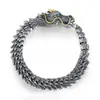 Pulsera de Dragón Plateada para Hombre Retro Tendencia Agresiva Pulsera para Hombre Quilla Viento Frío Sentido Avanzado Explosiones de Amazon