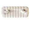 Sofá de Tela Nórdico Minimalista Color Crema Estilo Francés para Sala de Estar, Apartamento Pequeño, Casa de Alquiler, Modelo Sencillo de Moda para Uso Doméstico