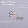 Zm Nuevo Super Flash Circonita Cruz Joyería para Uñas Arte de Uñas Joyería de Circonita Incrustada Plata Blanco Negro Cobre Joyería de Diamante para Uñas 28