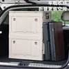 Caja de Almacenamiento para Maletero Exterior de Gran Capacidad Mesa Caja Plegable Multifuncional Integrada para Acampada en Coche Qimiao