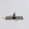 Mola de piso de porta de vidro, extensão do eixo superior, peça de hardware, acessórios de fixação de eixo fixo simples de aço inoxidável