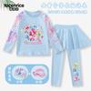 Traje de Baño Maravilloso y Lindo para Niñas, Conjunto de Dos Piezas con Mangas Largas y Pantalones Largos para Niños Mayores, Nuevo Traje de Baño con Protección Solar 2025