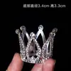 Mini Corona Adornos Decorativos para Pastel 6 Diamantes Pequeño Amor Corona de Princesa Accesorios para Pastel de Cumpleaños
