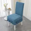 Nova Capa Elástica Universal Espessa para Cadeira de Mesa de Jantar, Capa para Banqueta, Almofada de Cadeira, Capa de Assento Elástica Integrada ao Encosto