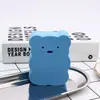 Esponja de Baño de Espuma de Oso Juguetón de Dibujos Animados Esponja de Baño Estampada de PVA Esponja Absorbente de PVA ABS Gris