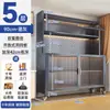 Estante de Almacenamiento para Cocina, Aparador, Armario de Almacenamiento, Horno de Microondas a Prueba de Polvo de Pie, Vajilla, Armario de Almacenamiento Multifuncional