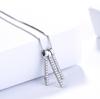 Dianjie S925 Plata de Ley Estilo Étnico Cadena de Clavícula Simple Versátil con Borla de Hilo Microincrustada Collar para Mujer Estilo Coreano
