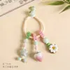 Colgante Original de Bolso de Cerámica Hecho a Mano de Yuan Xiaohong, Adorno de Borla Tejida con Cuerda de Jingdezhen, Accesorio de Bolso Artístico de Nicho