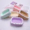 Cesta de Bambú con Encaje Multicolor de Dibujos Animados DIY Pegamento Cremoso Funda para Teléfono Móvil Cuerda para Cabello Horquilla Flor para Zapatos Adornos de Resina Lote