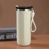 Copo de Café Isolado a Vácuo de Aço Inoxidável 304, Aparência Premium, Portátil, com Corda, Montável em Carro, para Esportes ao Ar Livre, Copo de Água