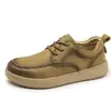 Zapatos de cuero para hombre 2026 otoño nuevo modelo zapatos de hombre de suela plana versátiles ligeros de suela blanda zapatos casuales de negocios de cuero zapatos de cuero para hombre
