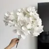 Flores de hortensia artificiales de 5 cabezas para arreglos de fondo de boda, escaparates y paisajismo decorativo