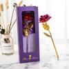 Caixa de Presente Janela Flip Folha de Ouro Rosa Dia das Mães Dia dos Namorados Presente Criativo Flor Artificial Comércio Exterior Atacado Pequeno Presente