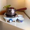 Olla Gruesa de Cobre Justo Olla de Cobre Puro Hecha a Mano Tetera de Cobre del Noroeste Estufa de Té Tetera de Gansu Calentador de Agua Eléctrico