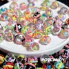Cuentas Pintadas a Mano Coloridas Corazón de Vidrio DIY Lindo Multicolor Cadena para Teléfono Móvil Pulsera Collar Accesorios de Joyería Cuentas Sueltas Cuentas