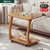 Mesa auxiliar de sofá de madera maciza, mesita de noche móvil, mueble auxiliar para uso doméstico en salas de estar, mesa de centro pequeña para apartamentos, mesa auxiliar, mesa de café pequeña