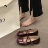 Sapatilhas de Solado Macio para Mulheres com Saias, Sapatos Tipo Bota de Lona, Novo Estilo 2025, Sapatilhas Baixas, Sapatos Estilo Vovó Modernos e Versáteis para Mulheres
