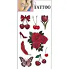 Pegatinas de Tatuaje de Cereza de Dibujos Animados Impermeables Femeninas de Larga Duración Estilo Ins Artificial Pegatinas de Tatuaje de Gama Alta Personalización