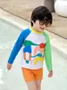 Traje de baño para niños, dos piezas, manga larga, secado rápido, modelo nuevo 2026, para bebé, Dopamina, Vacaciones, Playa