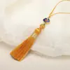 6cm Xiangyun Pequeno Pingente de Franja com Borla Joia Artesanal Decoração Pingente para Capa de Celular Pingente Marcador de Página Acessórios de Grampo de Cabelo