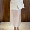 Falda Transparente de Cintura Alta de Nuevo Diseño para Primavera y Verano para Mujer 2026 Moda Casual Ropa de Trabajo Estilo Europeo y Americano Transfronterizo