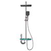 EGNS Yingge bom anti-cloro cuidado da pele chuveiro conjunto completo temperatura constante display digital superalimentado doméstico banheiro chuveiro