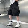 Shorts de Verão para Meninos 2025 Novo Estilo Casual e Estiloso Shorts Infantis de Comprimento Médio de Verão Calças Finas de Cinco Pontos