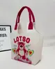 Bolso de mano nuevo de moda para estudiante con dibujos animados, bolsa súper linda de fieltro de conejo