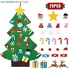 Árvore de Natal de Feltro Mais Vendida Essencial para o Natal, Artesanato DIY Infantil Brinquedo Educativo, em Estoque, Entrega Direta, Material Ecológico, Sem Bordas Afiadas, Atividade Prática