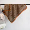 Lenço Quadrado Pequeno JM de Lã de Seda Imitação Algodão e Linho, Novo Lenço de Seda Outono e Inverno, Versátil para Viagens Diárias, Moda Vintage e Xale Elegante