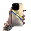 Nova Capa de Celular iPhone 17 Pro Max com Logotipo do Time Real Madrid 16 À Prova de Choque 15 Cor Prata 14 Sensação de Alta Qualidade 13