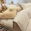 Juego de ropa de cama de cuatro piezas de algodón puro cepillado con diseño de dibujos animados, funda de edredón de algodón engrosada y sábana bajera, juego de tres piezas para estudiante de dormitorio individual