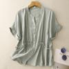 Camiseta de Manga Corta de Moda de Verano Nueva Holgada Adelgazante Estilo Reductor de Edad Top