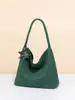 Bolso de mano tejido de terciopelo nuevo original, Bolso de hombro tejido de gran capacidad para el trabajo, Bolso tipo cubo de moda europeo y americano