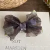2026 Nuevo Pinza de Plátano con Lazo Azul-Marrón Degradado para Mujer, Pinza de Pelo Vertical de Moda, Accesorio Grande para el Cabello para Verano