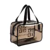 Bolsa de Maquiagem Grande Capacidade com Compartimento Seco e Molhado Feminina Portátil para Viagem Bolsa de Armazenamento Bolsa de Higiene Pessoal para Natação Masculina Impermeável para Saída Alta Qualidade