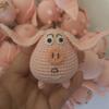 Muñeca de Monstruo de Tres Ojos Colgante de Lana Colgante Tejido a Mano Producto Terminado Muñeca de Ganchillo Hecha a Mano Colgante de Ganchillo Producto Terminado