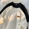 Camiseta de Jacquard Texturizado de Peso Pesado con Mangas Cortas para Hombre, Marca de Tendencia de Verano, Ajuste Holgado Versátil, Cuello Redondo, Casual de Media Manga
