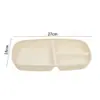 Plato Reductor de Grasa de Paja de Trigo Transfronterizo Plato Doméstico Multiceldas Plato de Plástico Resistente a Caídas para Comedor Estudiantil